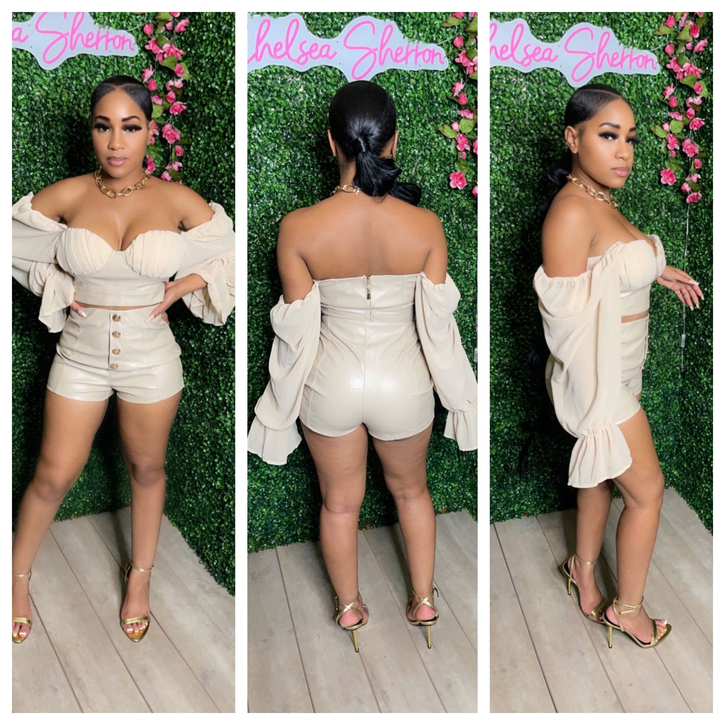 Giselle "Sand" (leather set)