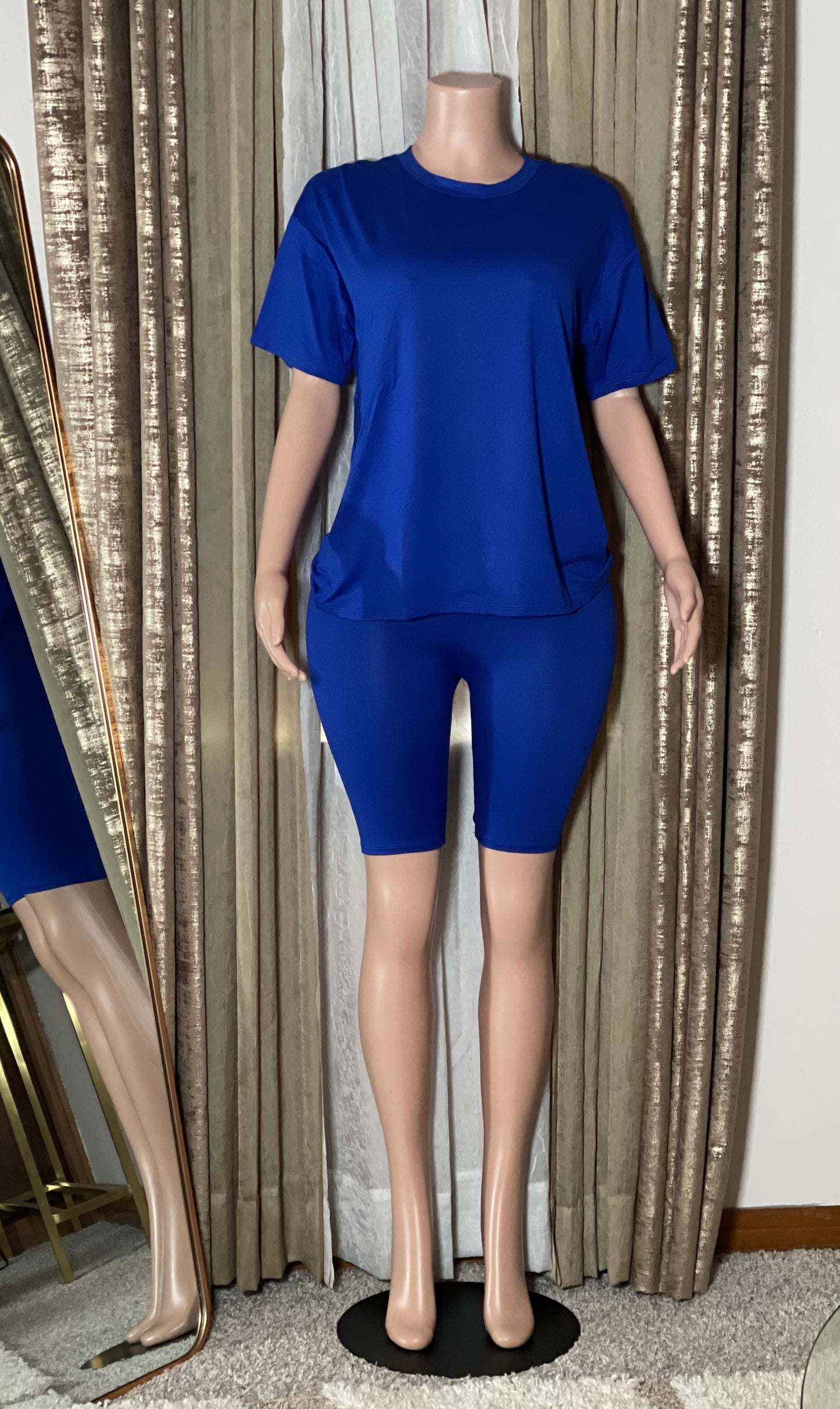 Biker Short Set "ROYAL BLUE"