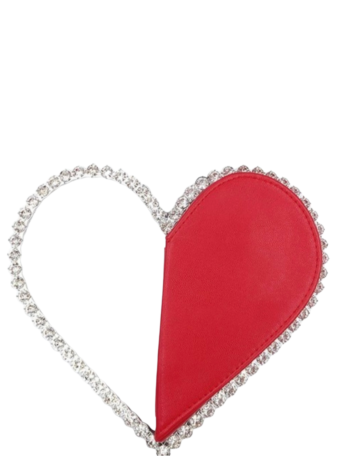 Heart Rhinestone Clutch